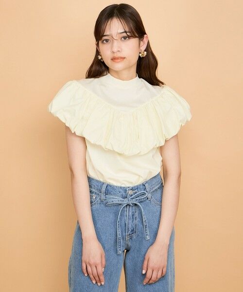 QUEENS COURT / クイーンズコート カットソー | シルケットカットフリルトップス≪手洗い可能≫ | 詳細11