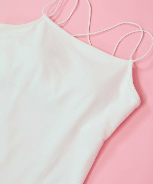 QUEENS COURT / クイーンズコート キャミソール・チューブトップ | カップ付きストラップキャミソール≪手洗い可能≫ | 詳細2