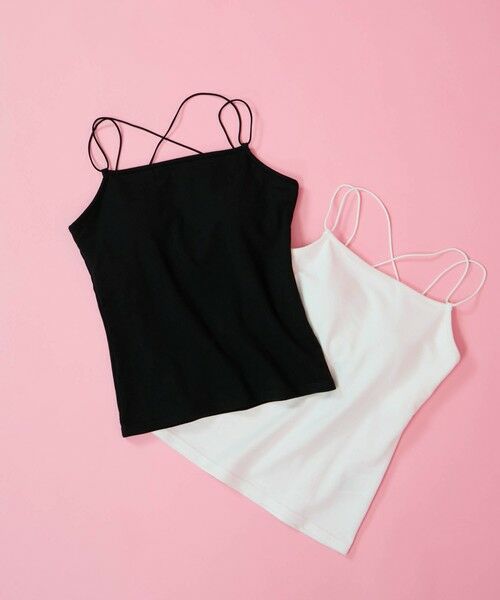 QUEENS COURT / クイーンズコート キャミソール・チューブトップ | カップ付きストラップキャミソール≪手洗い可能≫ | 詳細12