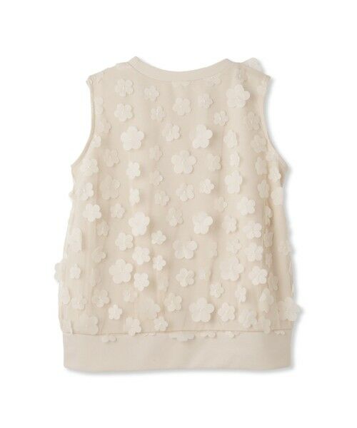 QUEENS COURT / クイーンズコート カットソー | 3Dフラワーチュールレイヤードプルオーバー≪手洗い可能≫ | 詳細15