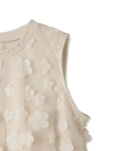 QUEENS COURT / クイーンズコート カットソー | 3Dフラワーチュールレイヤードプルオーバー≪手洗い可能≫ | 詳細17