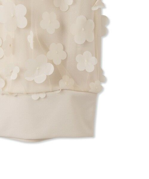 QUEENS COURT / クイーンズコート カットソー | 3Dフラワーチュールレイヤードプルオーバー≪手洗い可能≫ | 詳細18