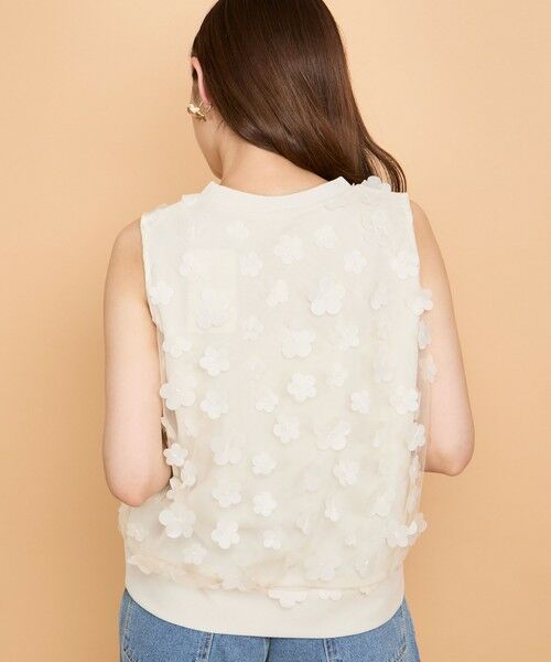 QUEENS COURT / クイーンズコート カットソー | 3Dフラワーチュールレイヤードプルオーバー≪手洗い可能≫ | 詳細11