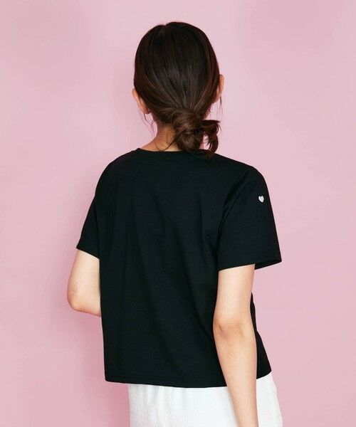 QUEENS COURT / クイーンズコート カットソー | ハート刺繍Tシャツ≪洗濯機で洗える≫ | 詳細9