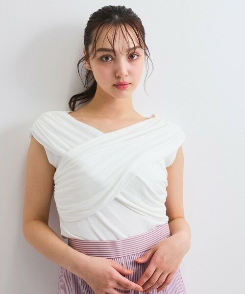 【限定値下げ】web完売 thetoe オフショルトップス リフ Riff オフショルニット オフショルダー セーター Tシャツ
