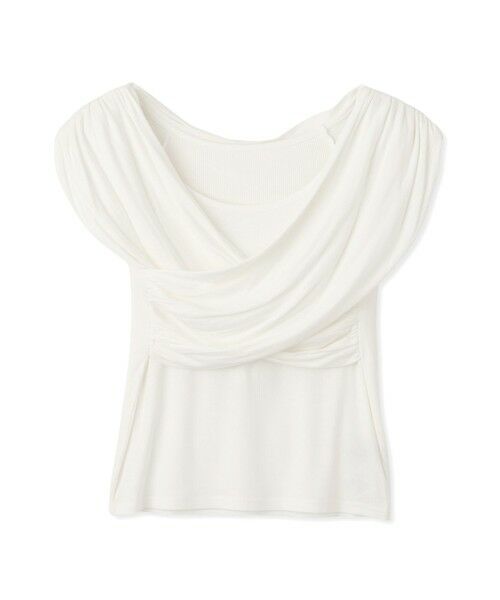 QUEENS COURT / クイーンズコート カットソー | フロントクロスオフショルカットトップス≪手洗い可能≫ | 詳細9