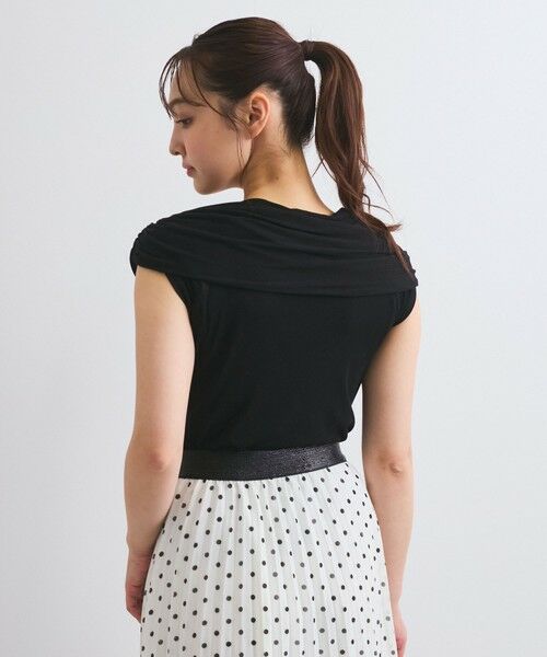 QUEENS COURT / クイーンズコート カットソー | フロントクロスオフショルカットトップス≪手洗い可能≫ | 詳細11