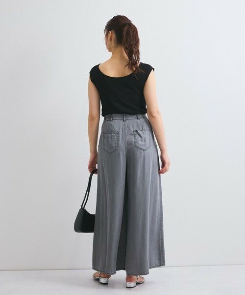 QUEENS COURT / クイーンズコート カットソー | フロントクロスオフショルカットトップス≪手洗い可能≫ | 詳細15