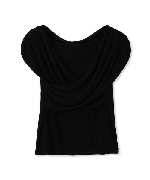 QUEENS COURT / クイーンズコート カットソー | フロントクロスオフショルカットトップス≪手洗い可能≫ | 詳細16