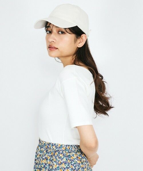 QUEENS COURT / クイーンズコート カットソー | テレコボートネック2WAYトップス≪手洗い可能≫ | 詳細1