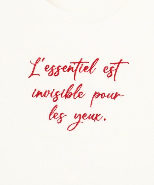 QUEENS COURT / クイーンズコート カットソー | 3DフロッキーノースリTシャツ≪洗濯機で洗える≫ | 詳細6