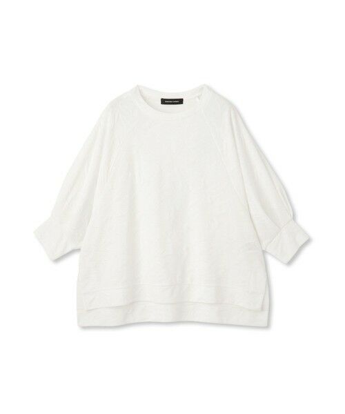 フラワーカットジャガードトップス≪手洗い可能≫ セール】 フラワーカットジャガードトップス≪手洗い可能