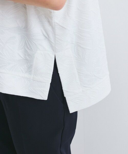 QUEENS COURT / クイーンズコート カットソー | フラワーカットジャガードトップス≪手洗い可能≫ | 詳細5