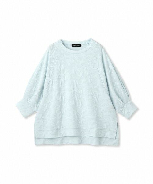 フラワーカットジャガードトップス≪手洗い可能≫ セール】 フラワーカットジャガードトップス≪手洗い可能