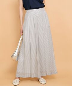 QUEENS COURT / クイーンズコート その他パンツ | シアーコードストライププリーツパンツ≪セットアップ対応/手洗い可能≫