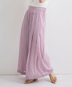 QUEENS COURT / クイーンズコート その他パンツ | シアーコードストライププリーツパンツ≪セットアップ対応/手洗い可能≫