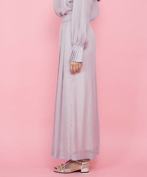 QUEENS COURT / クイーンズコート その他パンツ | シアーコードストライププリーツパンツ≪セットアップ対応/手洗い可能≫ | 詳細9