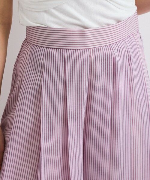 QUEENS COURT / クイーンズコート その他パンツ | シアーコードストライププリーツパンツ≪セットアップ対応/手洗い可能≫ | 詳細14