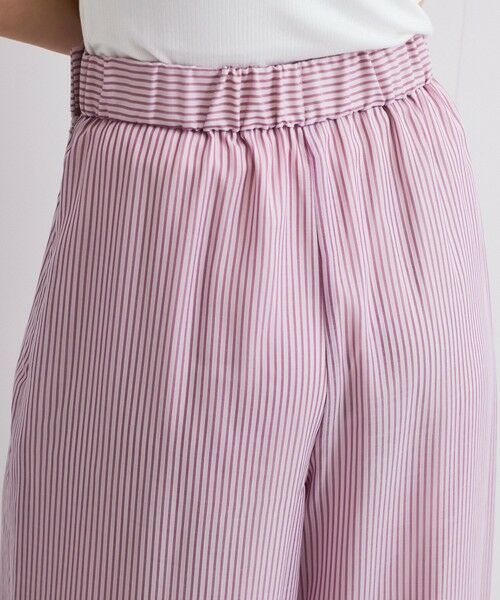 QUEENS COURT / クイーンズコート その他パンツ | シアーコードストライププリーツパンツ≪セットアップ対応/手洗い可能≫ | 詳細15