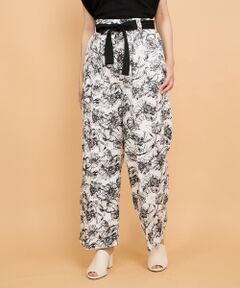 QUEENS COURT / クイーンズコート その他パンツ | ブッチャーフラワープリントパンツ≪洗濯機で洗える≫