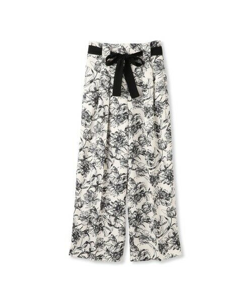QUEENS COURT / クイーンズコート その他パンツ | ブッチャーフラワープリントパンツ≪洗濯機で洗える≫ | 詳細6