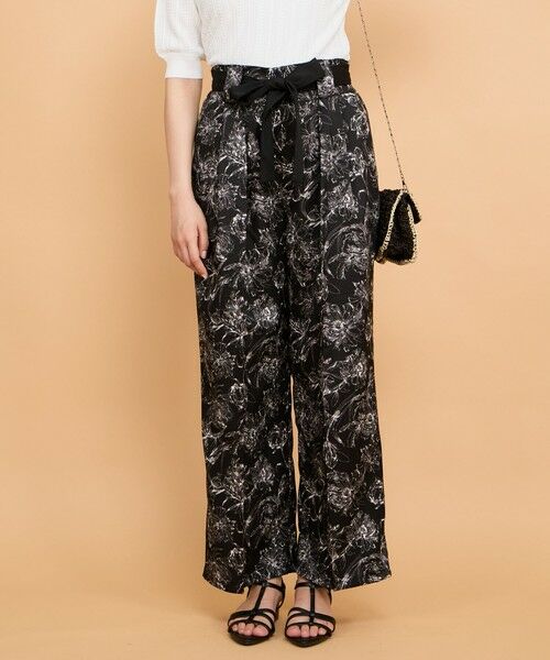 QUEENS COURT / クイーンズコート その他パンツ | ブッチャーフラワープリントパンツ≪洗濯機で洗える≫ | 詳細11