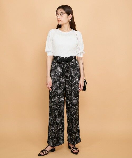 QUEENS COURT / クイーンズコート その他パンツ | ブッチャーフラワープリントパンツ≪洗濯機で洗える≫ | 詳細14