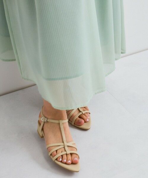 QUEENS COURT / クイーンズコート ミニ・ひざ丈スカート | シアーストライプスカート≪セットアップ対応/手洗い可能≫ | 詳細11