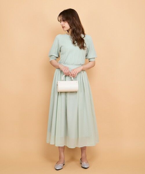 QUEENS COURT / クイーンズコート ミニ・ひざ丈スカート | シアーストライプスカート≪セットアップ対応/手洗い可能≫ | 詳細9