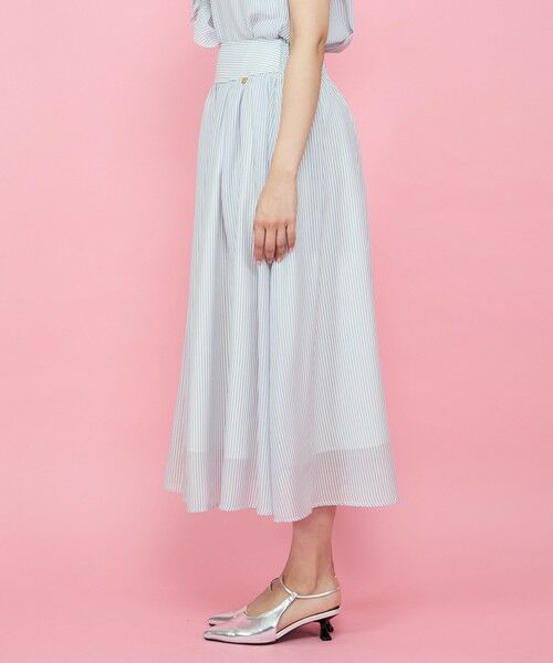 QUEENS COURT / クイーンズコート ミニ・ひざ丈スカート | シアーストライプスカート≪セットアップ対応/手洗い可能≫ | 詳細20