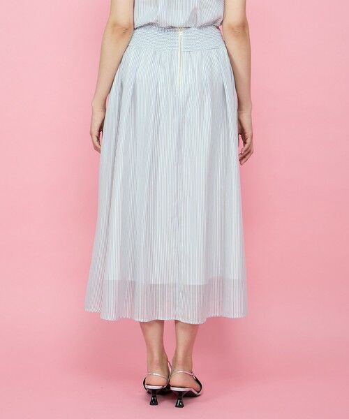 QUEENS COURT / クイーンズコート ミニ・ひざ丈スカート | シアーストライプスカート≪セットアップ対応/手洗い可能≫ | 詳細21