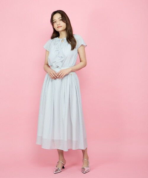 QUEENS COURT / クイーンズコート ミニ・ひざ丈スカート | シアーストライプスカート≪セットアップ対応/手洗い可能≫ | 詳細26