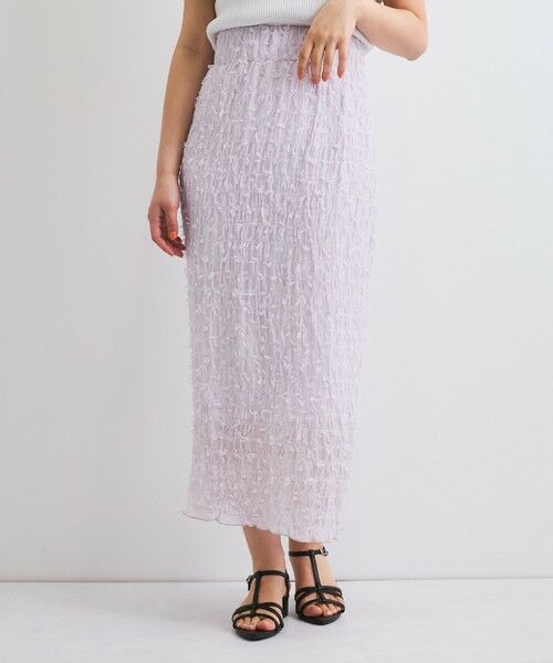 セール】 シャーリングシフォンタイトスカート≪手洗い可能