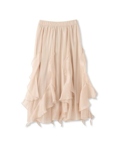 QUEENS COURT / クイーンズコート ミニ・ひざ丈スカート | シルキーオーガンジースカート≪手洗い可能≫ | 詳細9