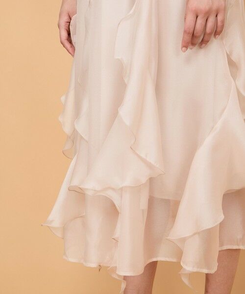 QUEENS COURT / クイーンズコート ミニ・ひざ丈スカート | シルキーオーガンジースカート≪手洗い可能≫ | 詳細6