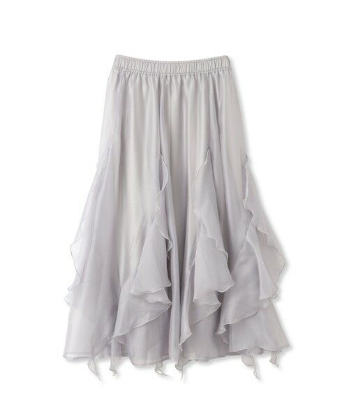 QUEENS COURT / クイーンズコート ミニ・ひざ丈スカート | シルキーオーガンジースカート≪手洗い可能≫ | 詳細16