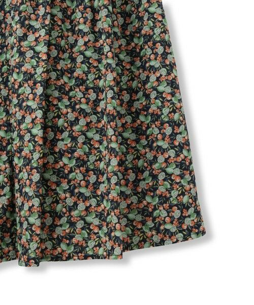 QUEENS COURT / クイーンズコート ミニ・ひざ丈スカート | フルーツMIXプリントアシメティアードスカート≪手洗い可能≫ | 詳細16