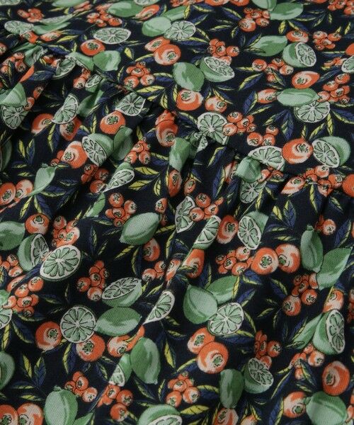 QUEENS COURT / クイーンズコート ミニ・ひざ丈スカート | フルーツMIXプリントアシメティアードスカート≪手洗い可能≫ | 詳細17