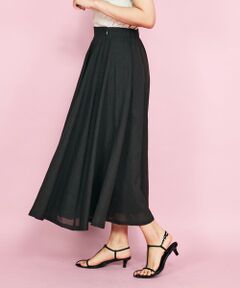 QUEENS COURT / クイーンズコート ミニ・ひざ丈スカート | ドライエステルパネルギャザースカート≪手洗い可能≫