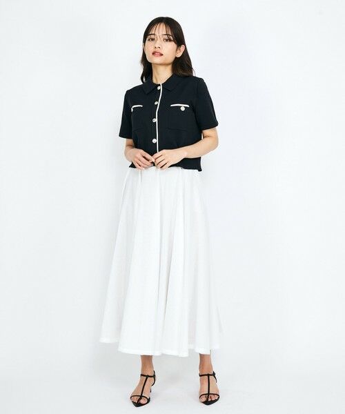 QUEENS COURT / クイーンズコート ミニ・ひざ丈スカート | ドライエステルパネルギャザースカート≪手洗い可能≫ | 詳細7