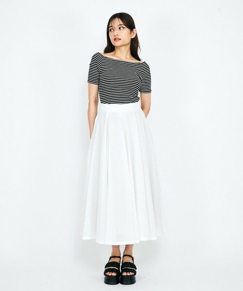 QUEENS COURT / クイーンズコート ミニ・ひざ丈スカート | ドライエステルパネルギャザースカート≪手洗い可能≫ | 詳細10