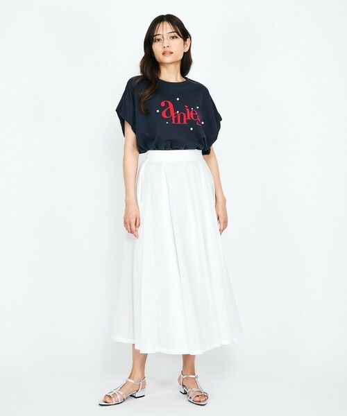 QUEENS COURT/クイーンズコート ドライエステルパネルギャザースカート≪手洗い可能≫ オフホワイト M QUEENS COURT/クイーンズコート ドライエステルパネルギャザースカート≪手洗い可能≫ オフホワイト M