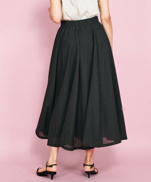 QUEENS COURT / クイーンズコート ミニ・ひざ丈スカート | ドライエステルパネルギャザースカート≪手洗い可能≫ | 詳細15