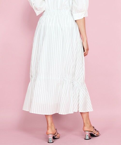 QUEENS COURT / クイーンズコート ミニ・ひざ丈スカート | ダブルギャザースカート≪洗濯機で洗える≫ | 詳細11