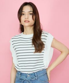 QUEENS COURT / クイーンズコート ニット・セーター | レーヨンニットフレンチトップス