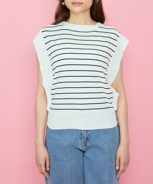 QUEENS COURT / クイーンズコート ニット・セーター | レーヨンニットフレンチトップス | 詳細13