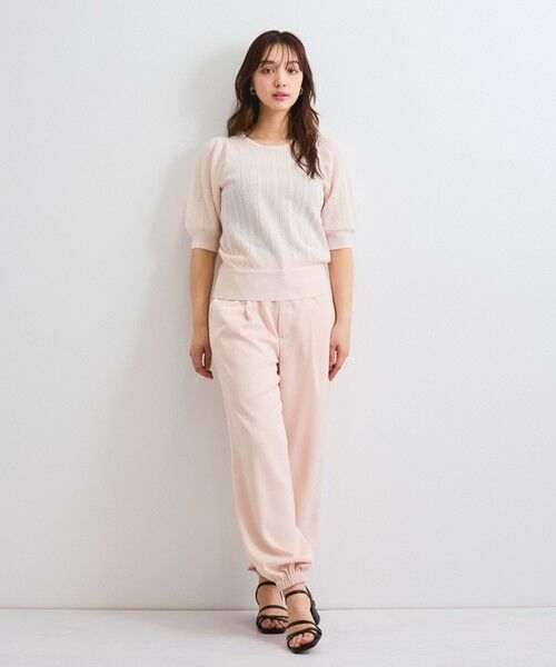 QUEENS COURT / クイーンズコート ニット・セーター | 透かし編みパフスリーブニット≪手洗い可能≫ | 詳細8