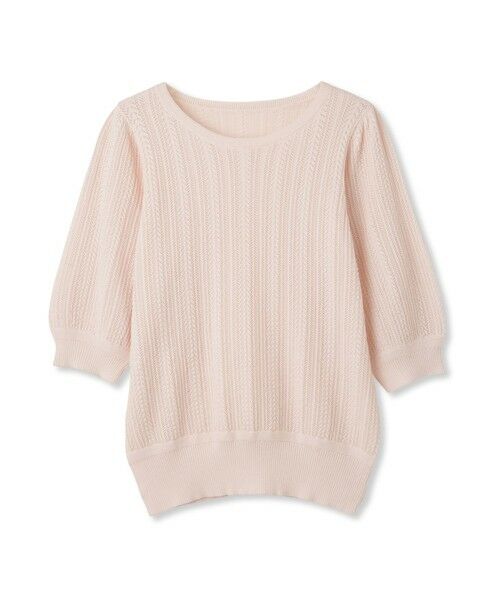 QUEENS COURT / クイーンズコート ニット・セーター | 透かし編みパフスリーブニット≪手洗い可能≫ | 詳細11