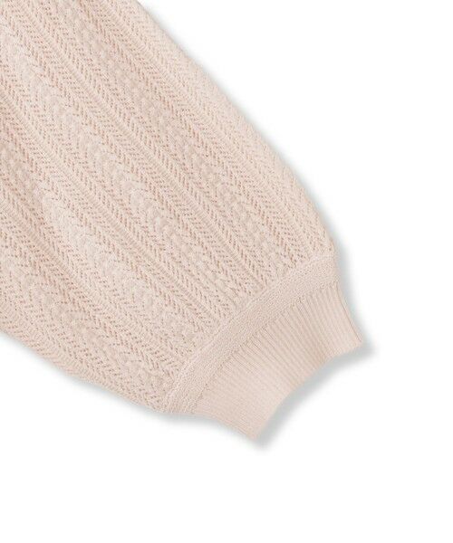 QUEENS COURT / クイーンズコート ニット・セーター | 透かし編みパフスリーブニット≪手洗い可能≫ | 詳細14