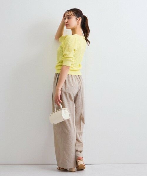 QUEENS COURT / クイーンズコート ニット・セーター | 透かし編みパフスリーブニット≪手洗い可能≫ | 詳細18